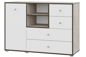 Акита Комод Дуб эндгрейн/Миндаль