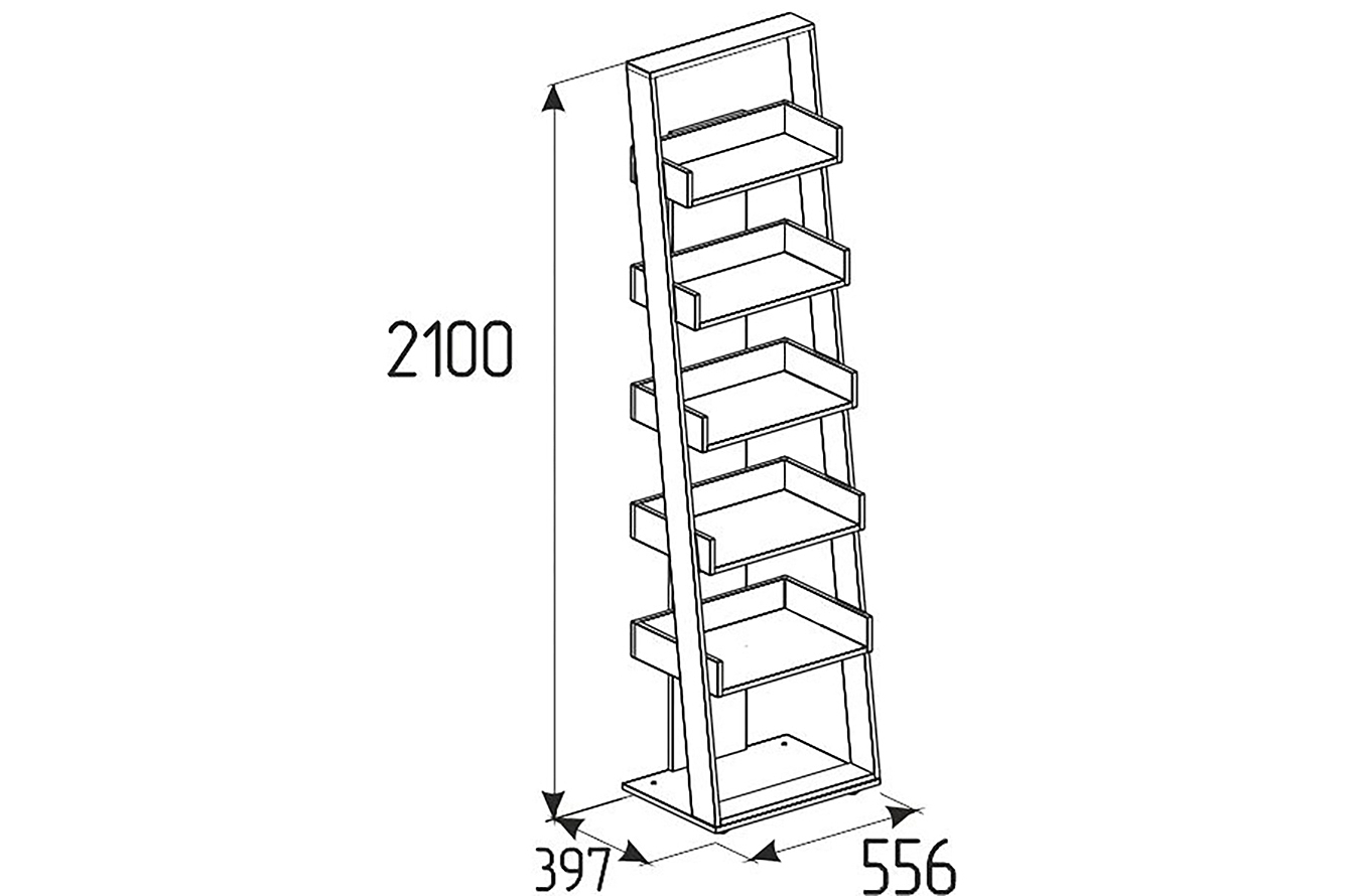 Стеллаж Nature 95, дуб табачный