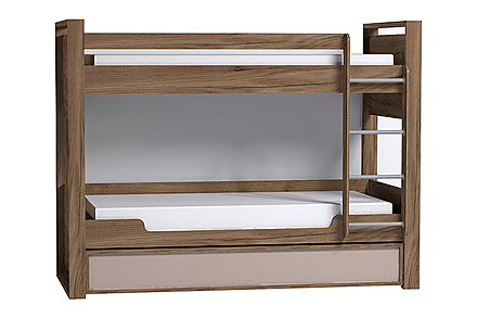 Кровать двухъярусная Nature 90 90х190, дуб табачный