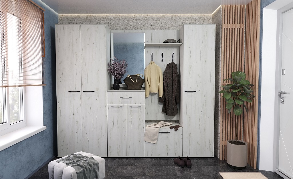 Италия З-600 Зеркало Крафт белый