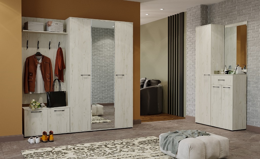 Италия З-600 Зеркало Крафт белый