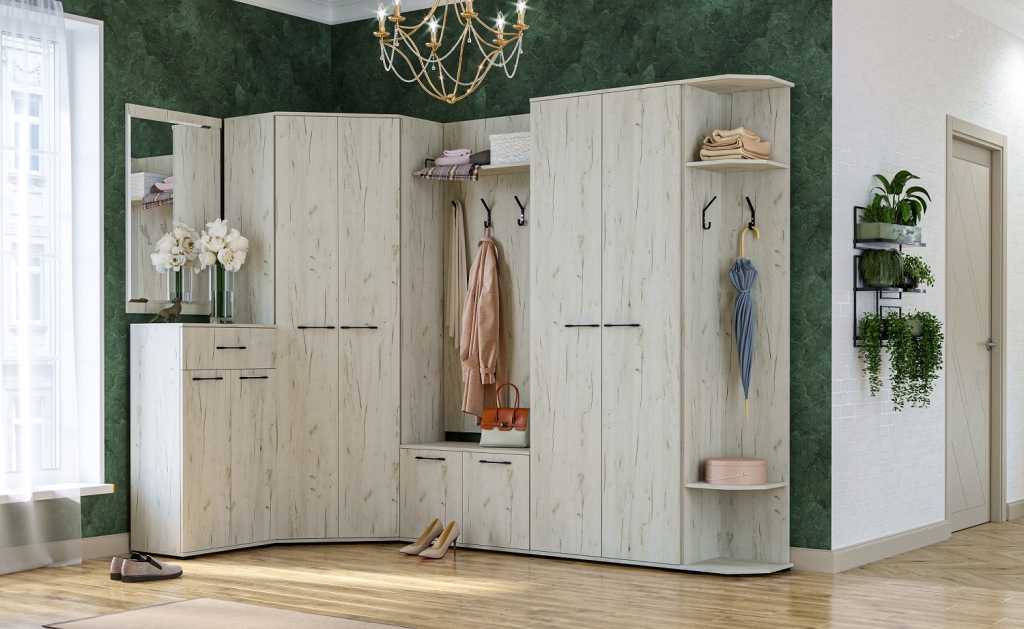 Италия З-600 Зеркало Крафт белый