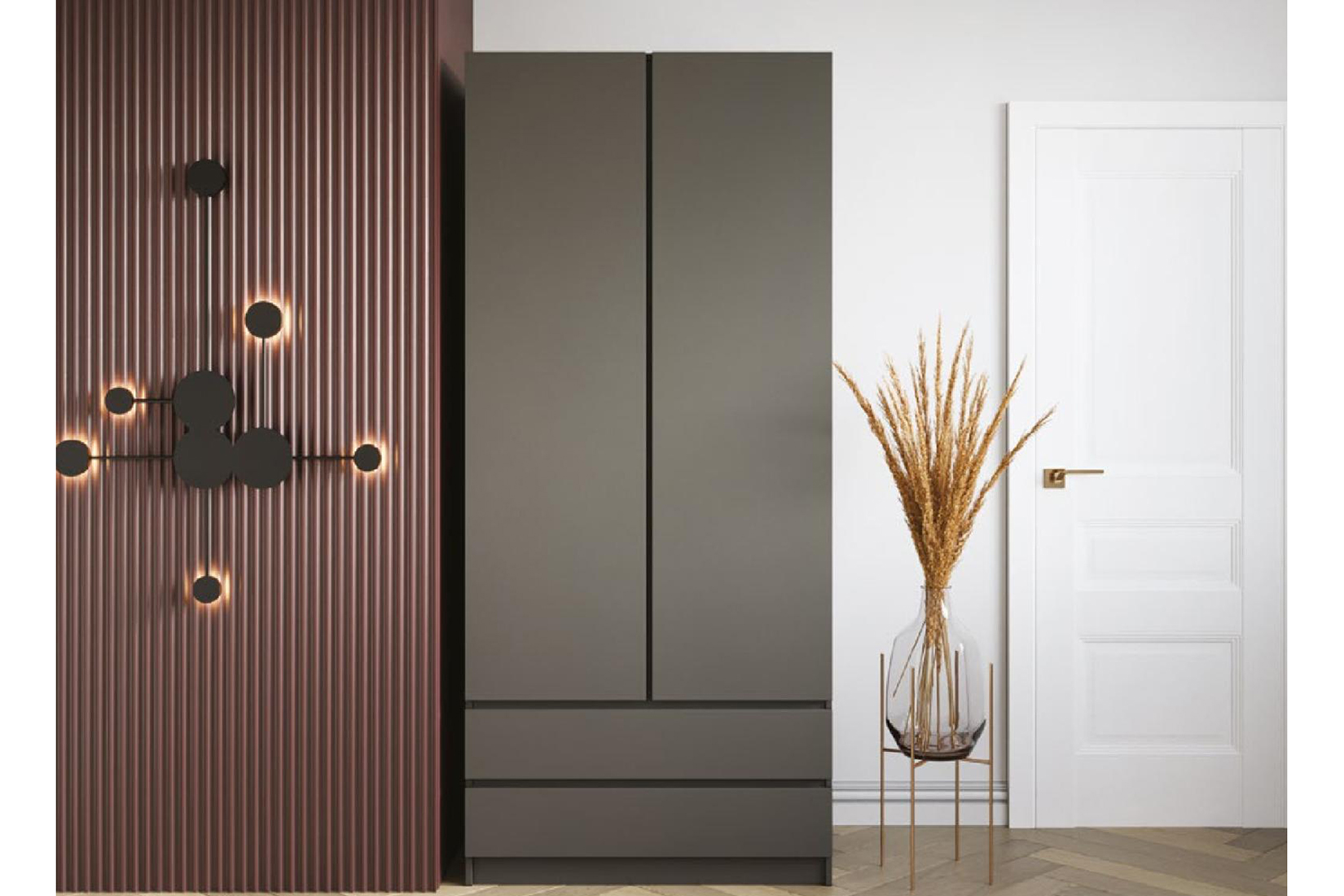 Мадера ШМ 900 Шкаф Графит