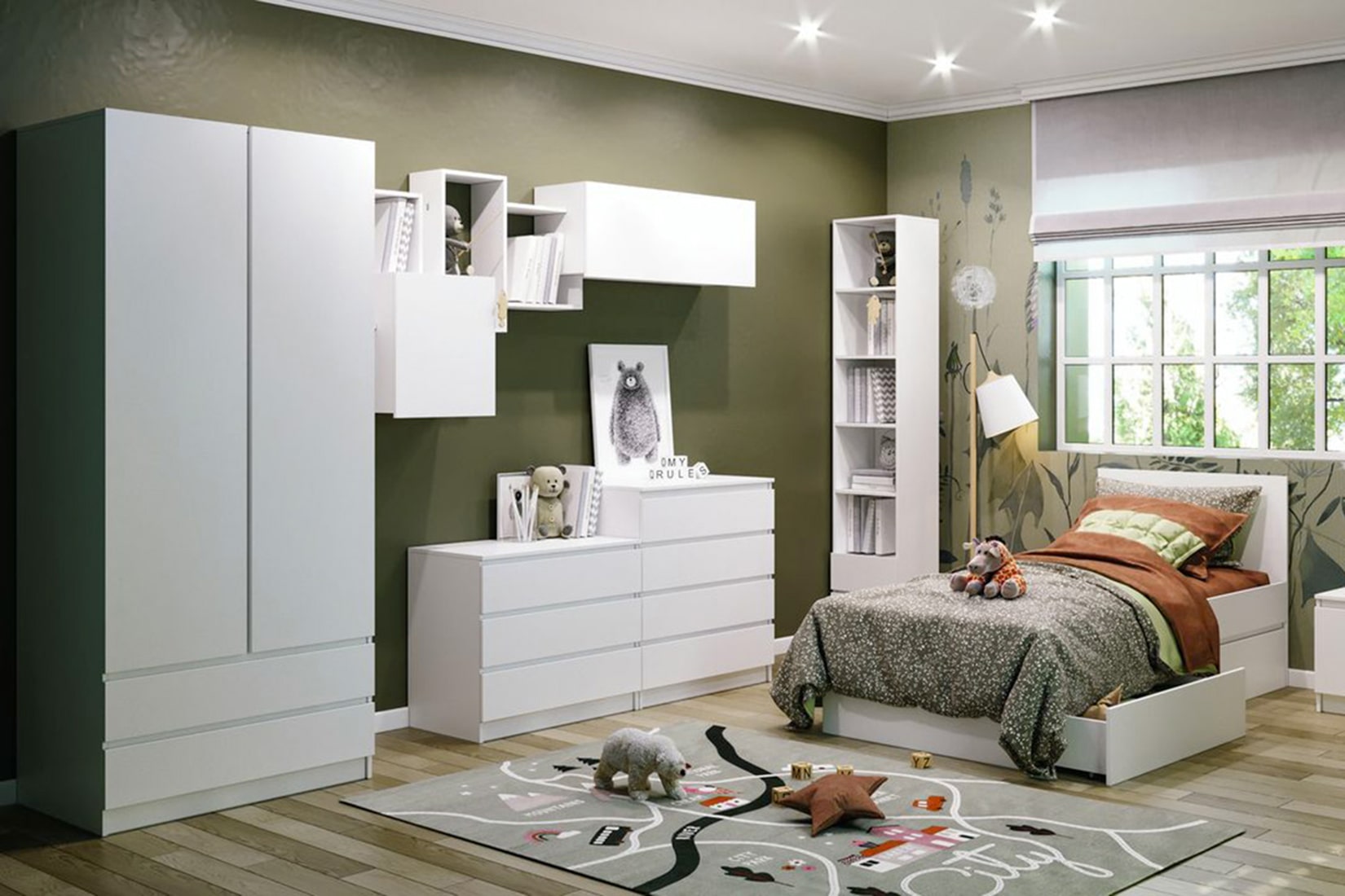 Мадера ПМ Стеллаж Белый