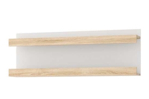 Соната НПС-1200 Полка навесная Дуб Сонома/Белый глянец