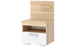 Соната ТС-450 Тумба прикроватная Дуб Сонома/Белый глянец