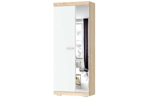 Соната ШСЗ-800 Шкаф Дуб Сонома/Белый глянец