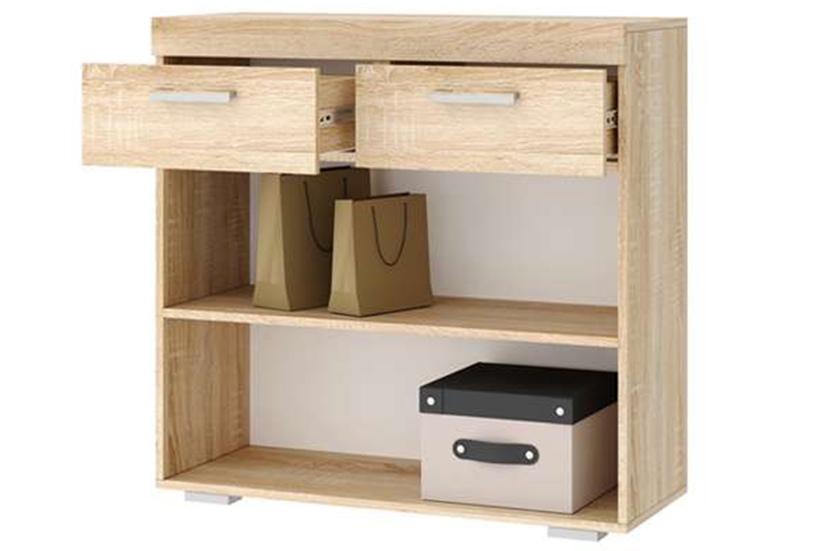 Соната ТС-900 Тумба Дуб Сонома/Белый глянец