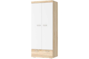 Соната ШС-900 Шкаф Дуб сонома/Белый глянец