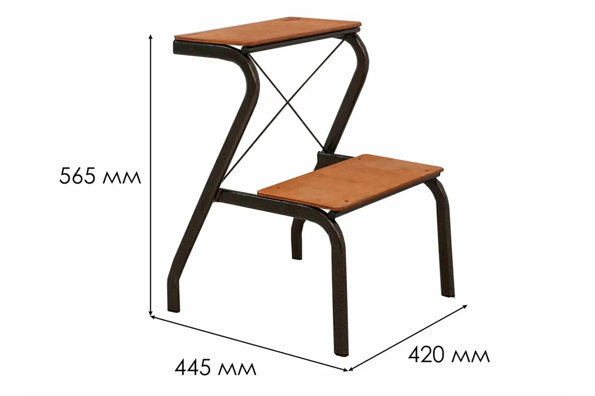 Конек Табурет-стремянка Медный антик