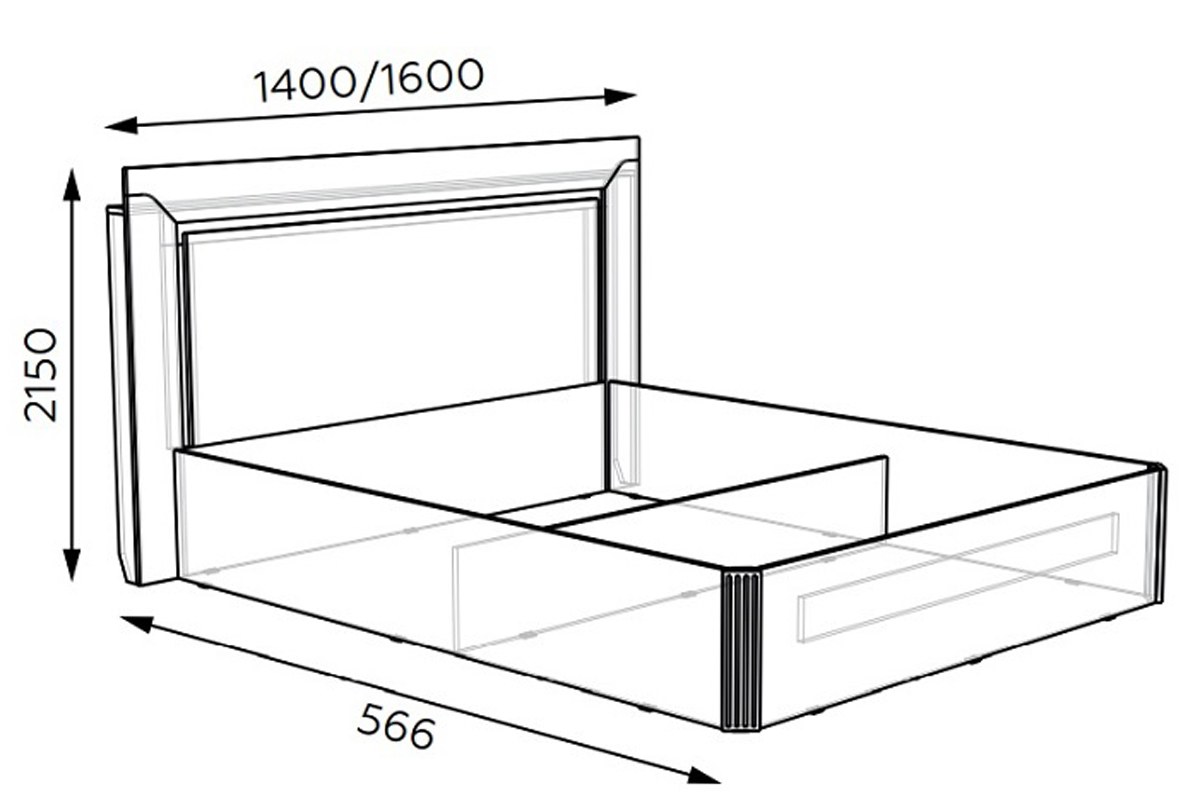 Лаура 1.1 Кровать 140 см с ортопедическим основанием