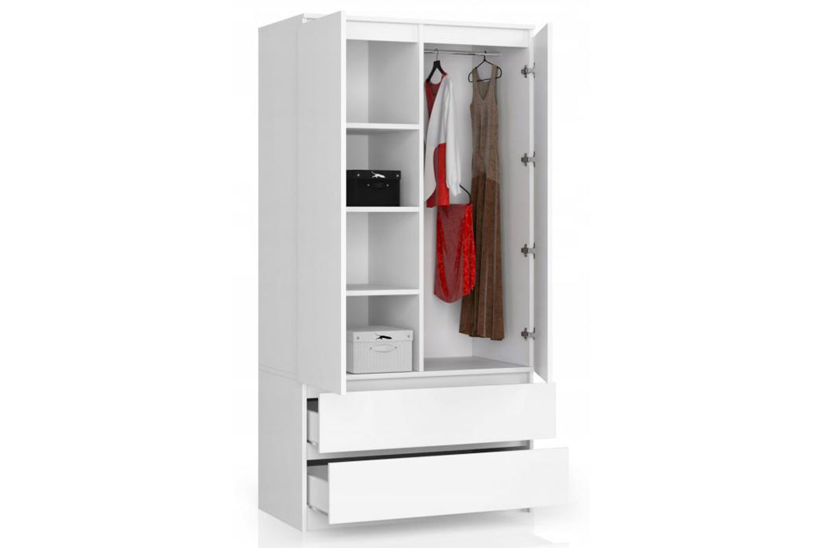 Мадера Ш1 Шкаф Белый