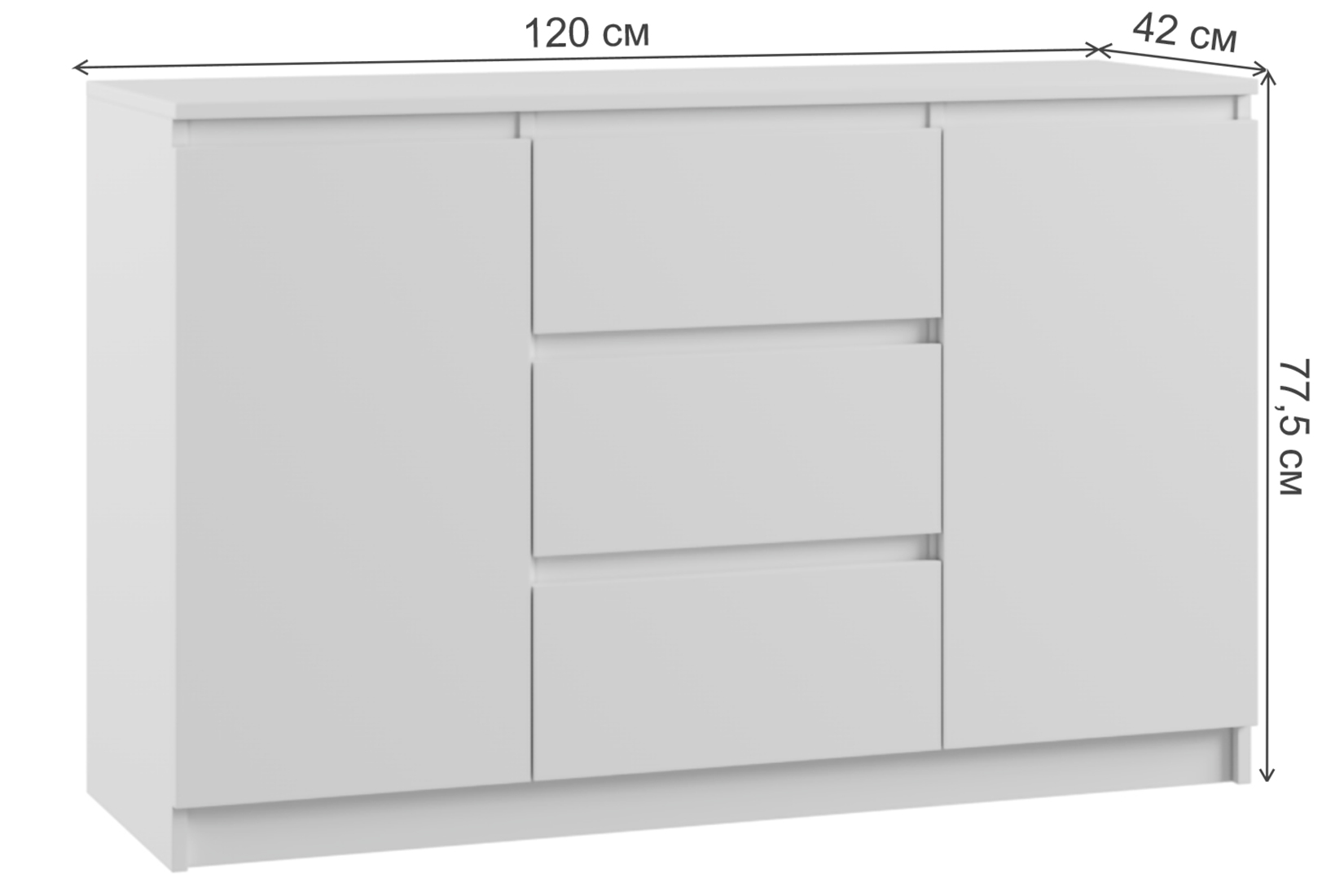 Мадера ТДЗ 1200 Тумба Белый