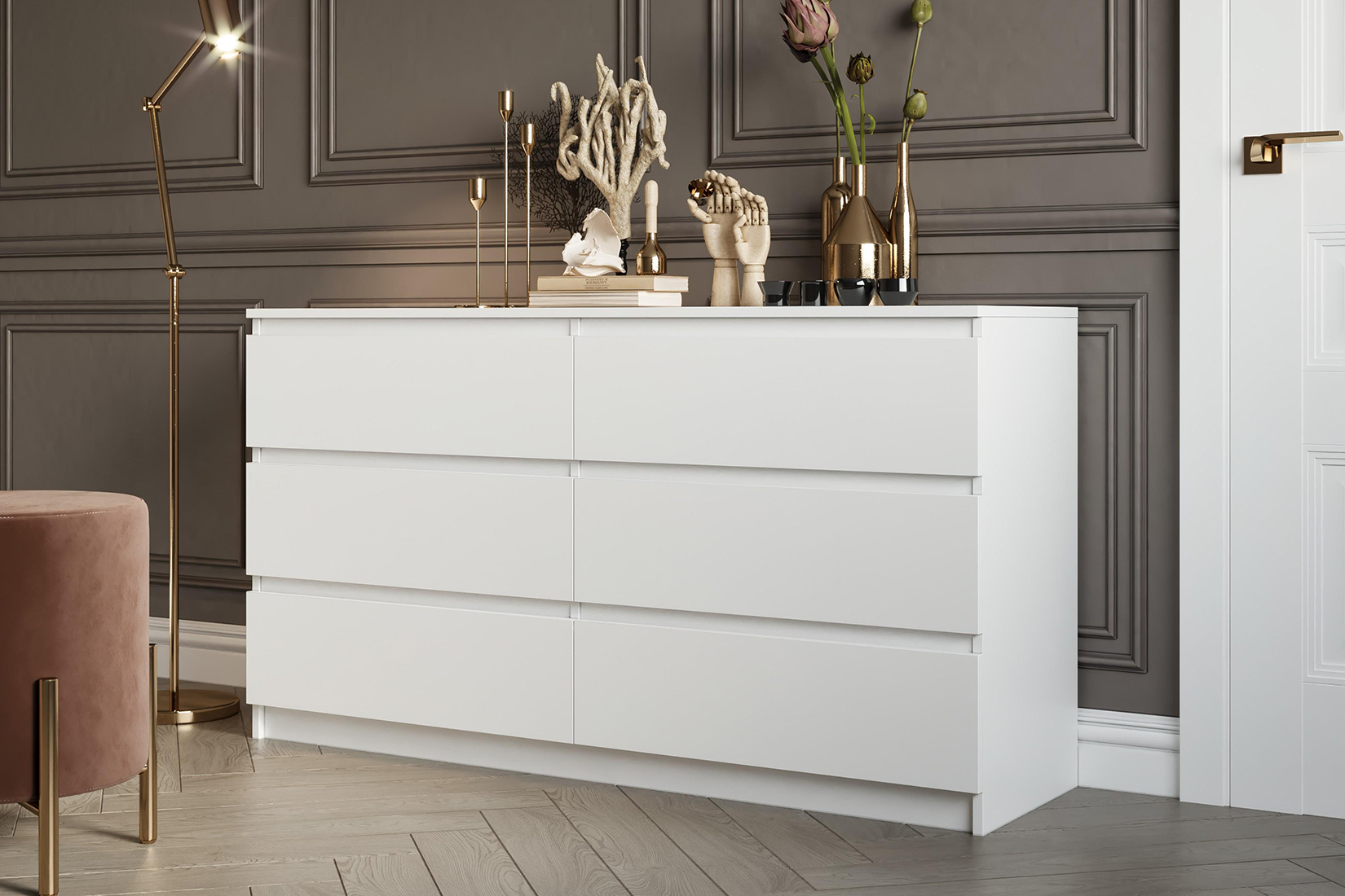 Мадера 1384 Комод Белый