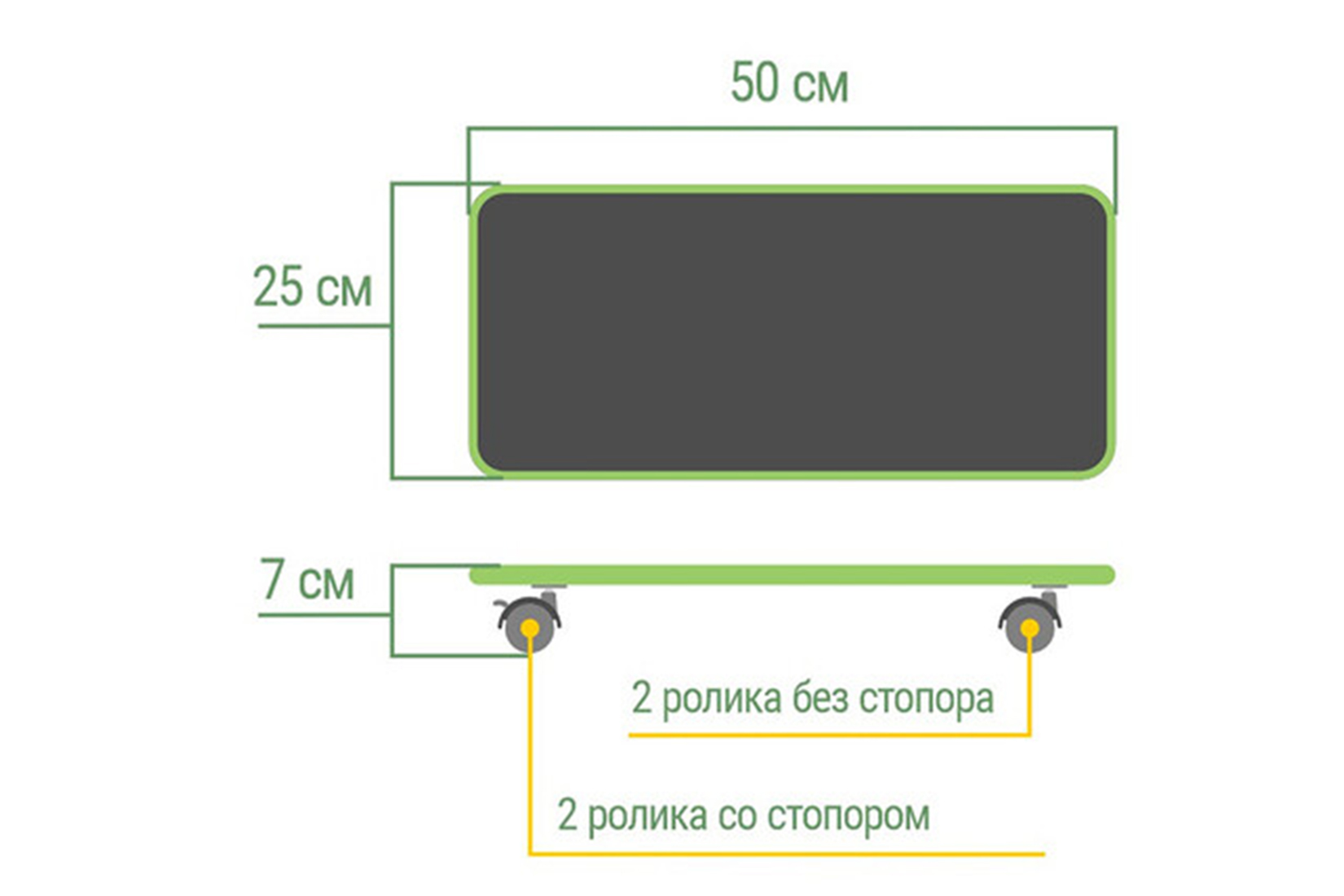 VMMGAME Skate Lunar SK-1SL Подставка для системного блока Серебристый