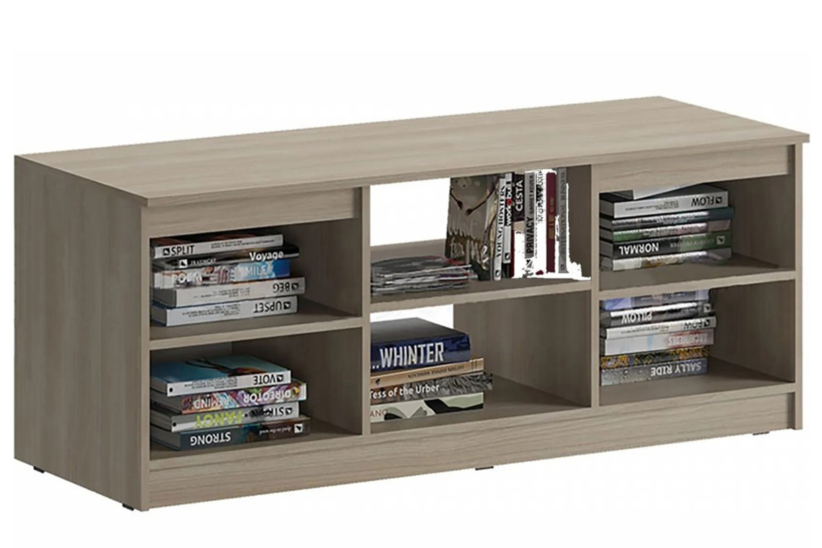 Челси Тумба ТВ Белый глянец/Дуб сонома