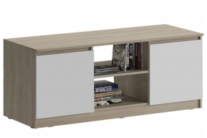 Челси Тумба ТВ Белый глянец/Дуб сонома