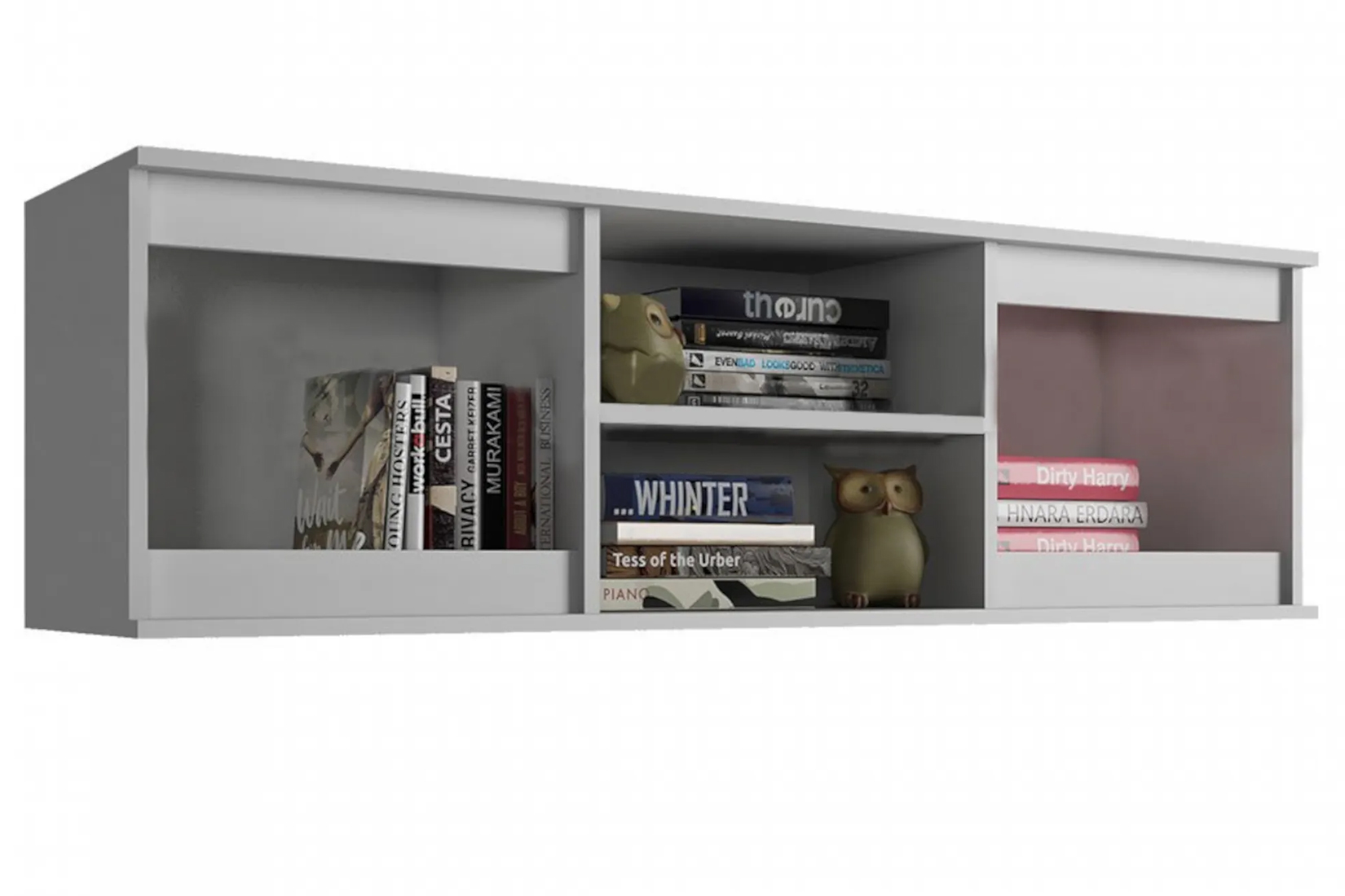 Челси Антресоль к шкафу 1200 Дуб Сонома/Белый глянец