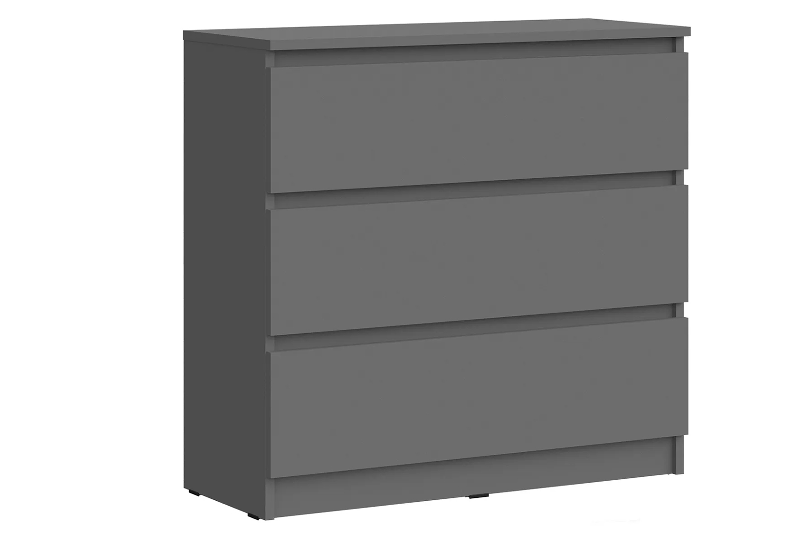 Челси Комод 800 (3ящика) Графит