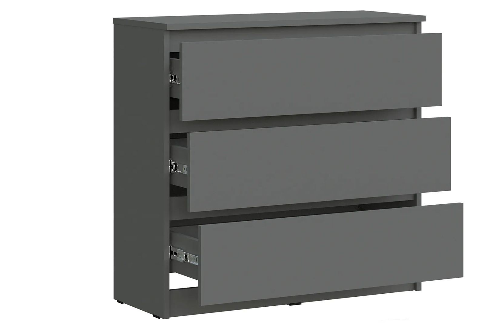 Челси Комод 800 (3ящика) Графит