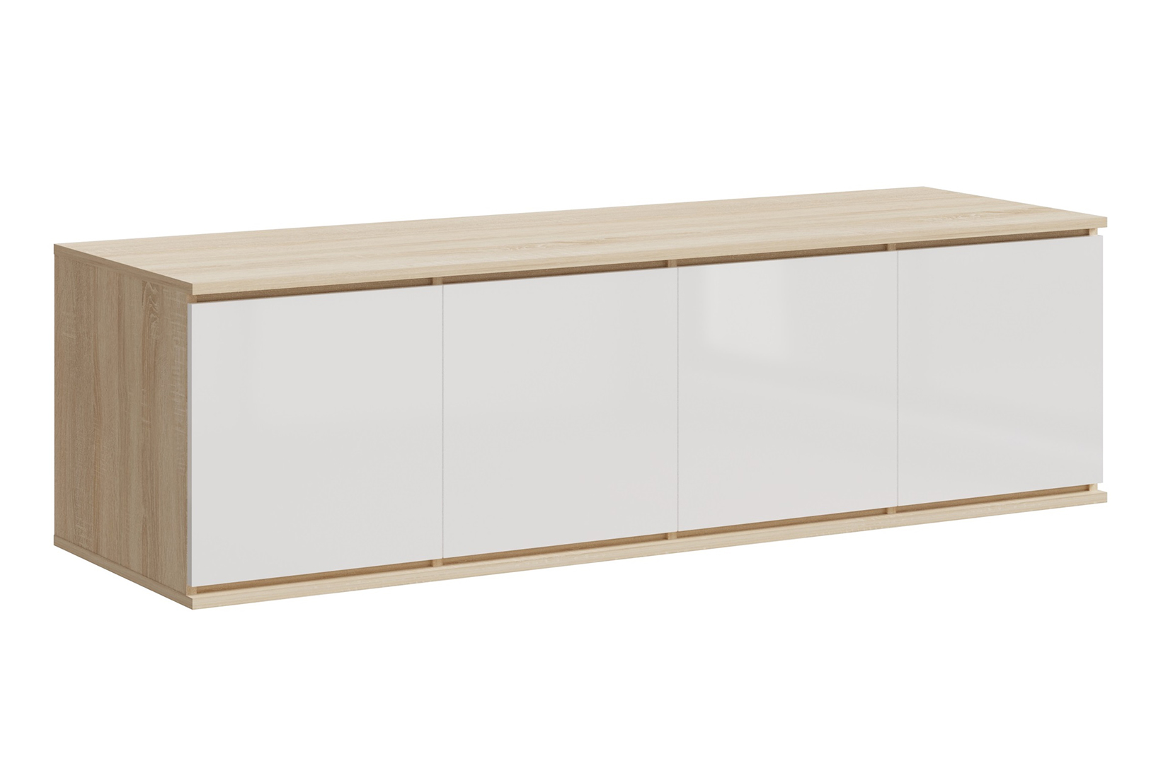 Челси Антресоль к шкафу 1600 Дуб сонома/Белый