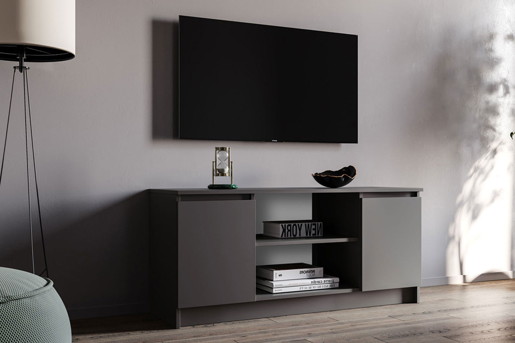 Челси Тумба ТВ 135 Графит