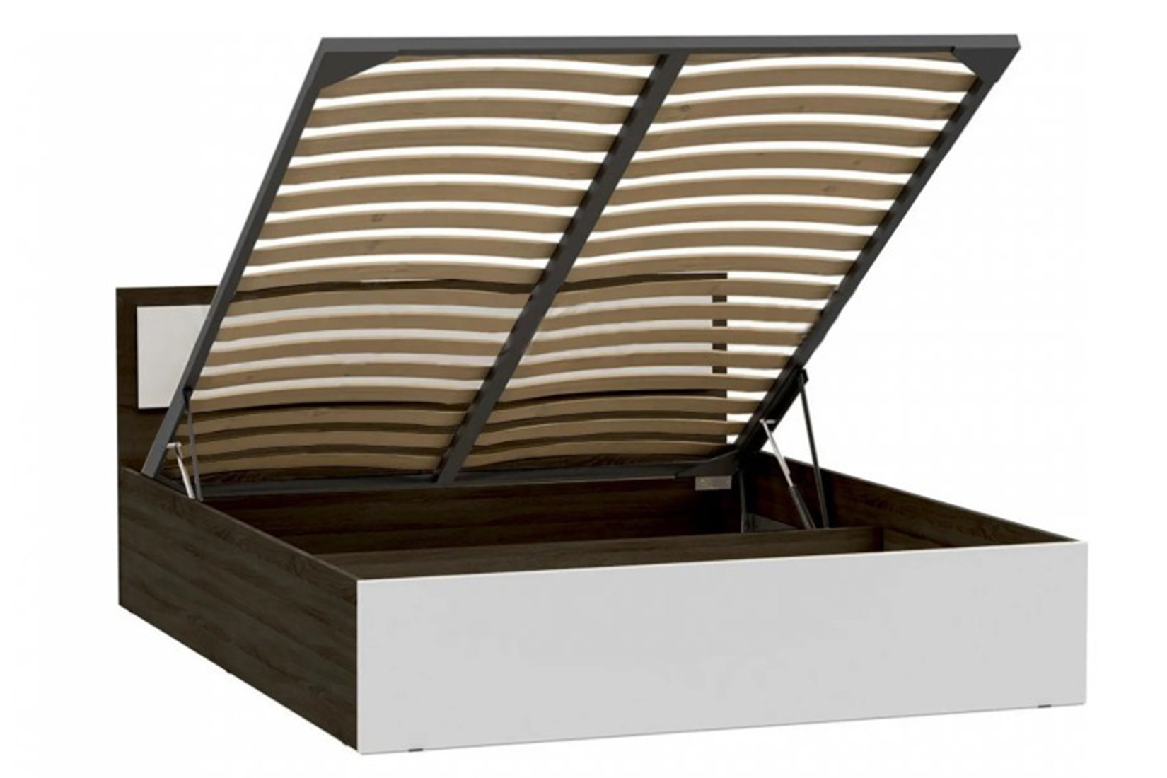 Мартина Кровать 140х200 с подъемным механизмом Графит/Дуб крафт