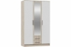 Мартина Шкаф для одежды 3-дв. Белый глянец/Дуб сонома