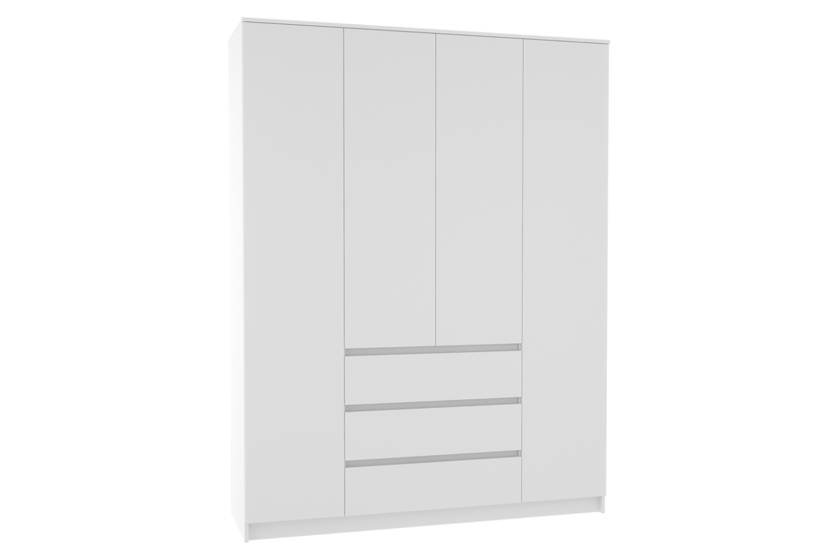 Челси Шкаф 1600 Белый/Белый глянец