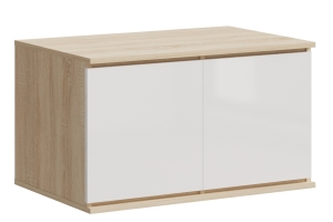 Челси Антресоль к шкафу (800) (Дуб сонома/Белый глянец