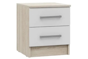 Мартина Тумба Белый глянец/Дуб сонома