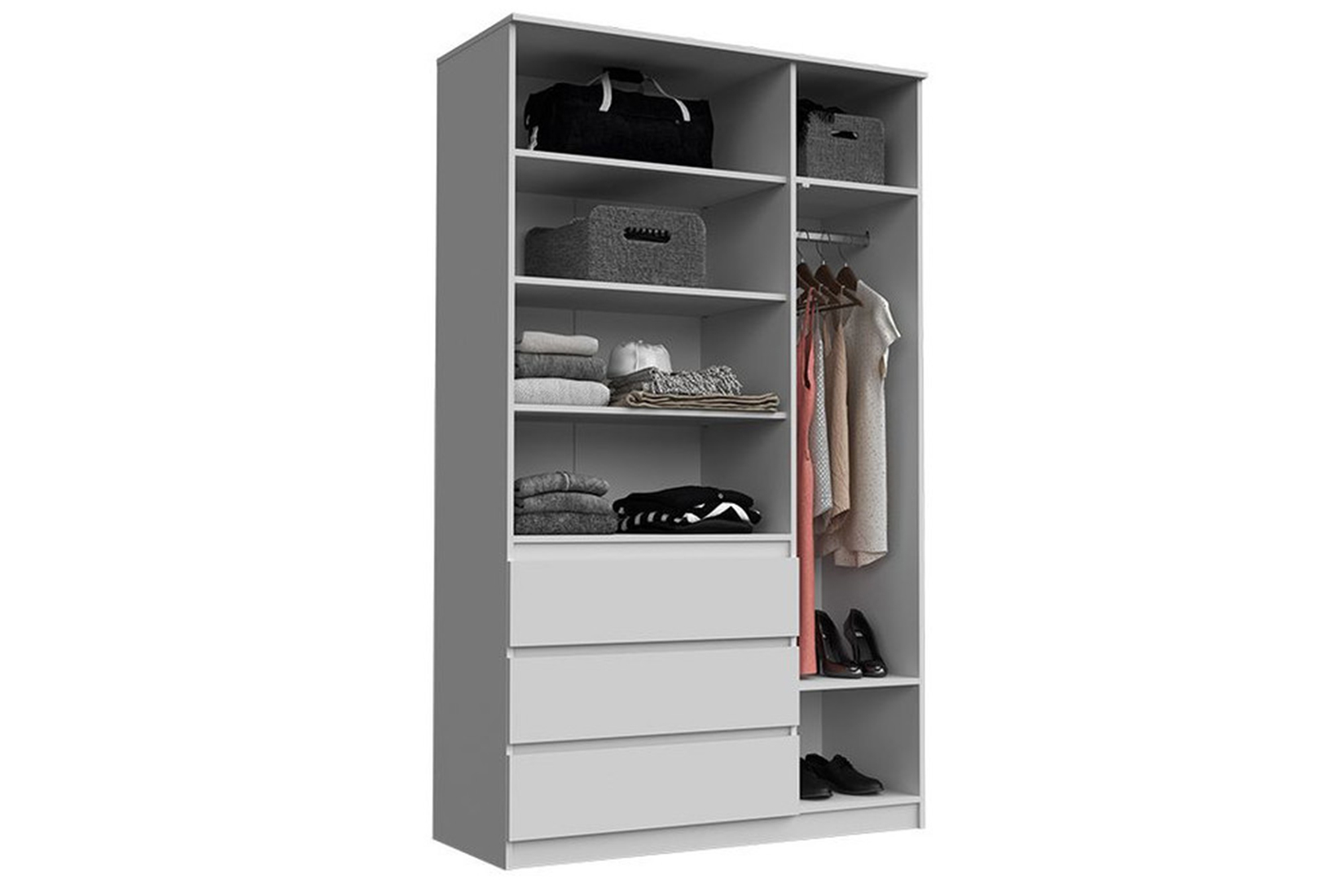 Челси Шкаф 1200 Дуб Сонома/Белый глянец