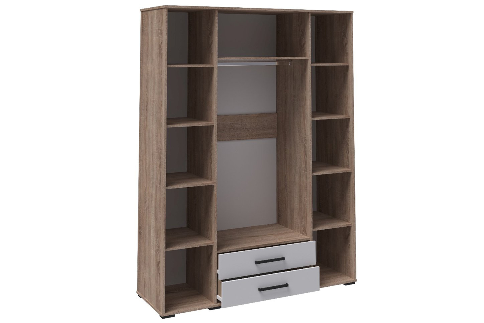 Соната Шкаф 4-хств. Дуб сонома/Белый