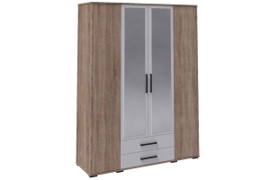 Соната Шкаф 4-хств. Дуб сонома/Белый