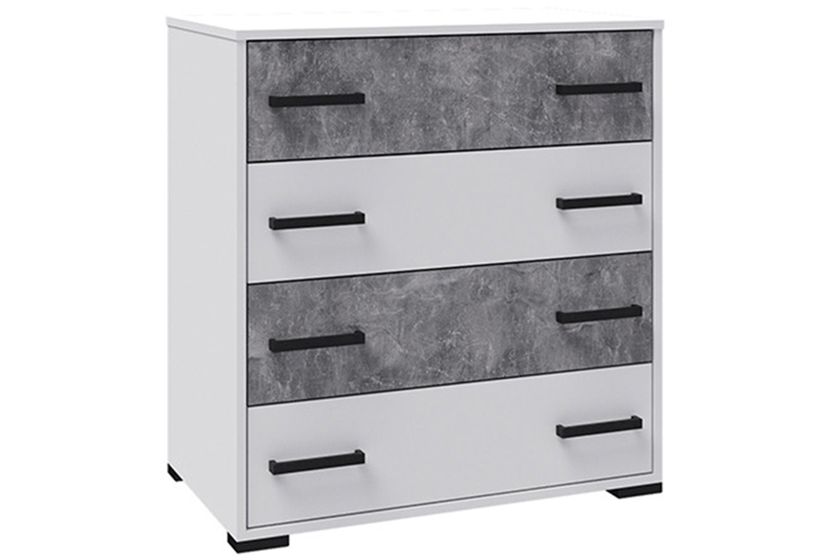 Лючия комод белый/ателье светлое