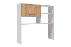 Лючия надстройка на стол белый/дуб крафт золотой