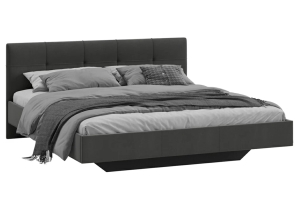 Элис Кровать 180 с орт. основанием Велюр Графит