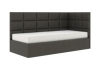 Кровать НЕО 3 Правый Темно-Серый