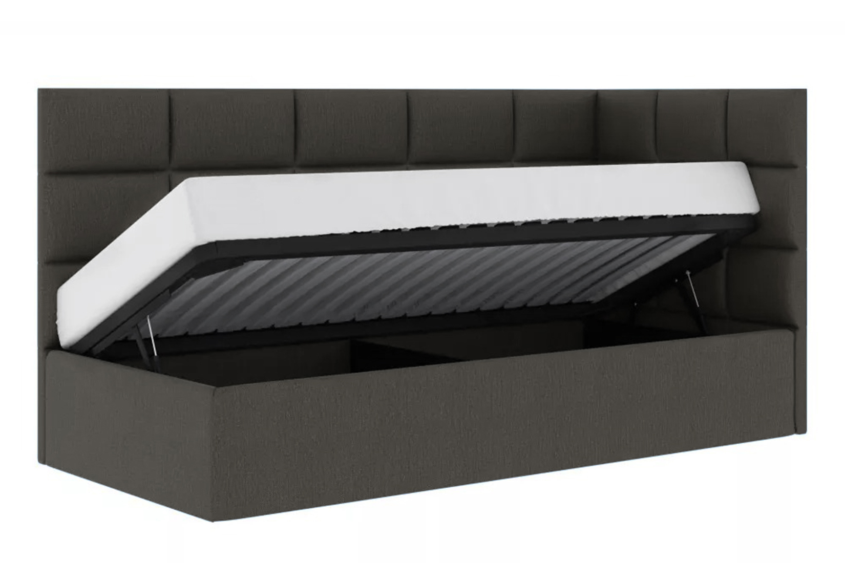 Кровать НЕО 3 Правый Темно-Серый