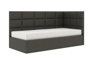 Кровать НЕО 3 Правый Темно-Серый