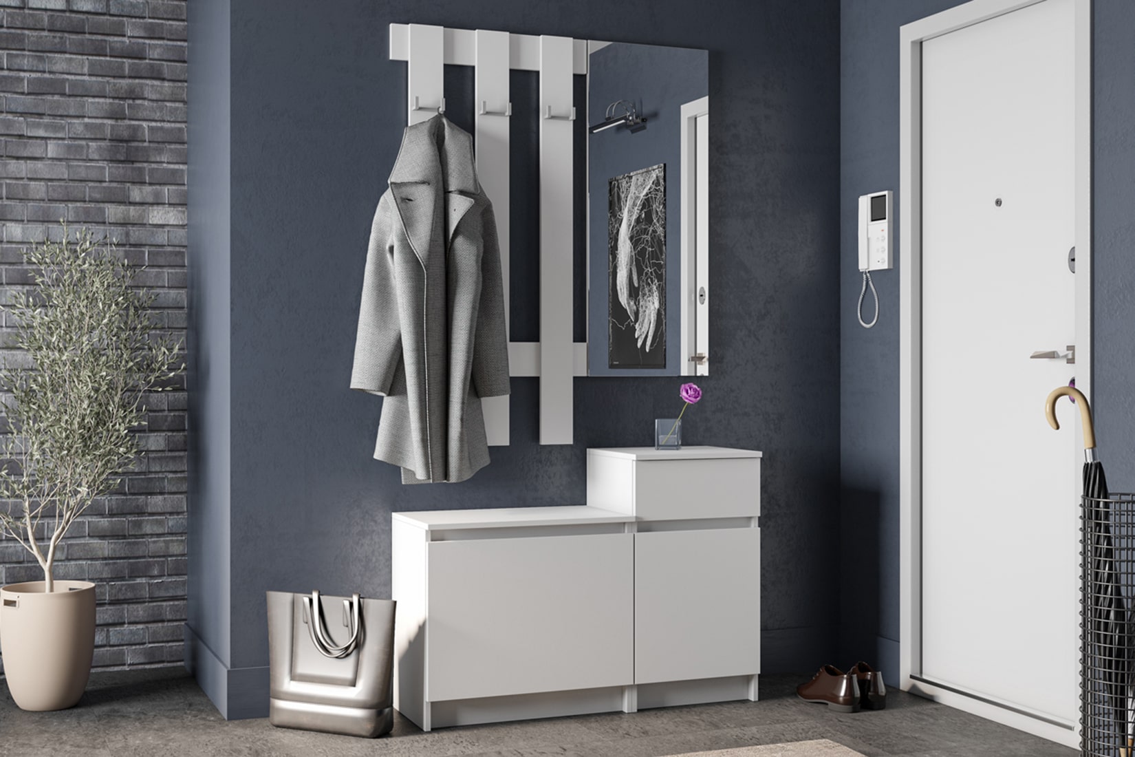 Мори МПЗ 400 Зеркало Белый