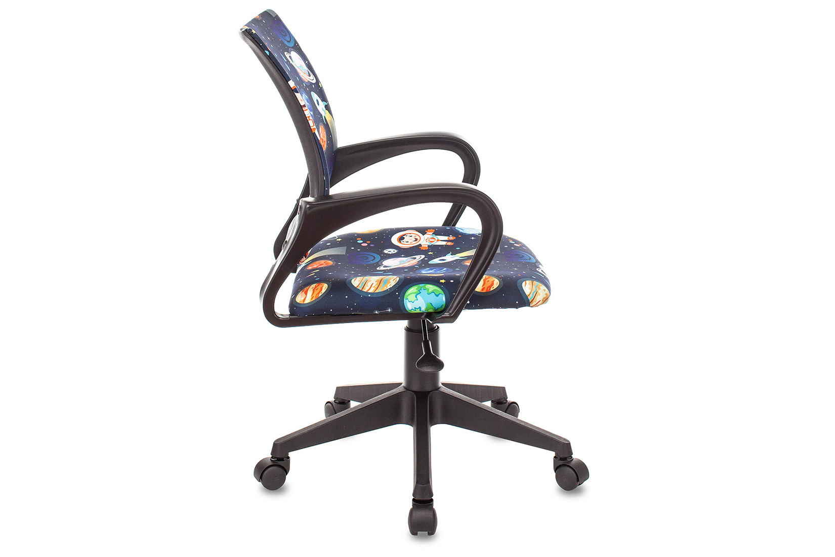 Бюрократ Burokids 1 SPACEMAN Кресло детское Ткань черная космонавт