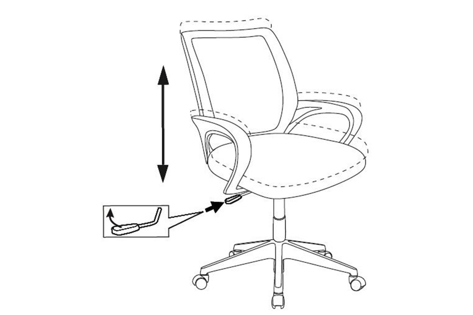 Бюрократ Burokids 1 SPACEMAN Кресло детское Ткань черная космонавт