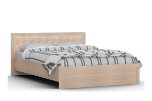 GLOSS NEW Кр-03 (1800) (к) Кровать с ортопедическим основанием Выбеленный  дуб