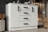 Комод К1000 2Д Белый гладкий