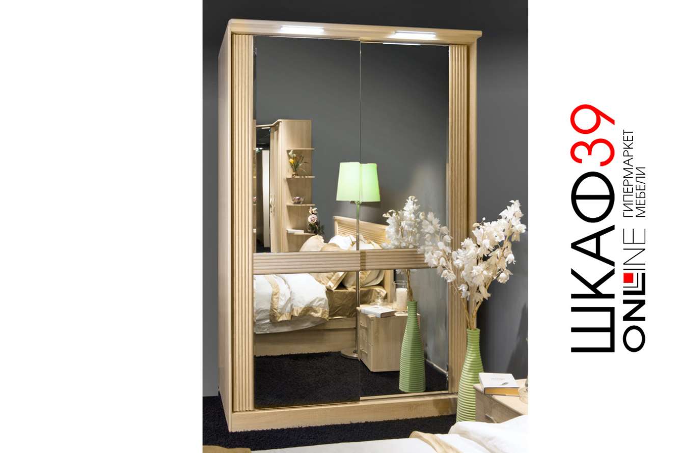 Шкаф-купе с полками и штангой Диана Д13