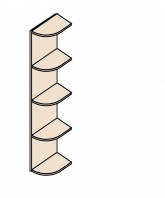 Ника Мод. Н14 Стеллаж (собирается на обе стороны)