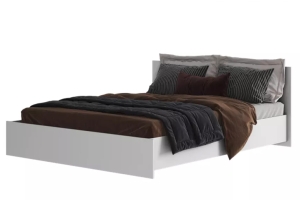 Аванта Кровать 160х200 с ЛДСП настилом Белый шагрень