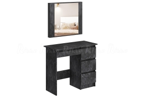 Аванта Стол косметический с подсветкой Бетон темный
