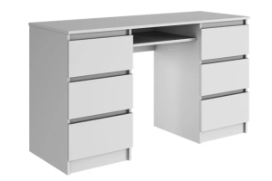 Аванта Стол компьютерный Белый шагрень